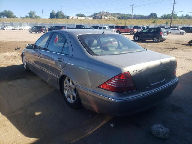 WDBNG84J73A336616 - 2003 MERCEDES-BENZ S 500 4MAT SILVER photo 3