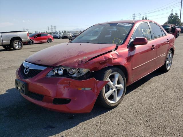 1YVFP80C255M31393 - 2005 MAZDA 6 I RED photo 2