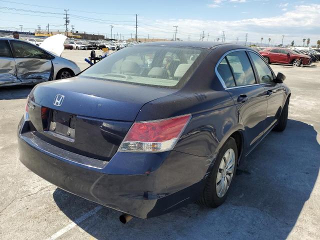 1HGCP263X9A081491 - 2009 HONDA ACCORD LX BLUE photo 4