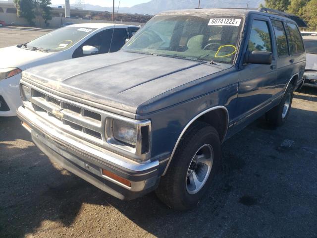 1GNCS13W0R2169554 - 1994 CHEVROLET BLAZER S10 BLUE photo 2