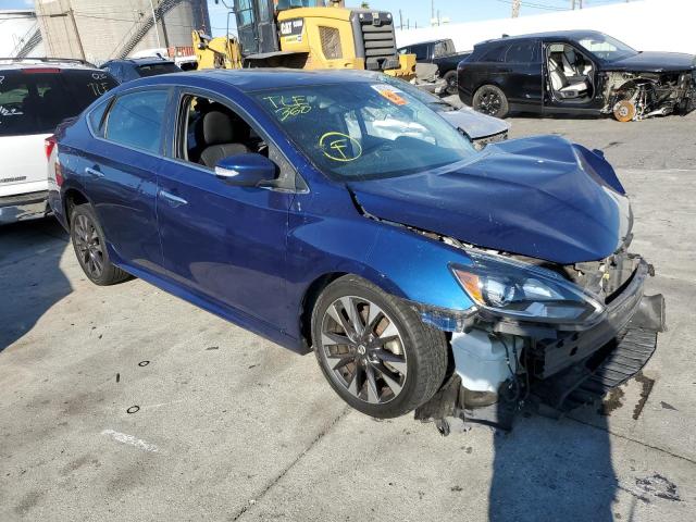 3N1CB7AP3HY341196 - 2017 NISSAN SENTRA SR BLUE photo 1