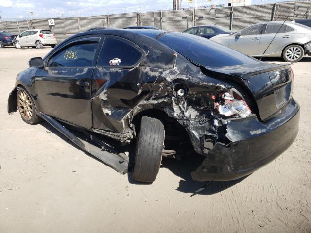 JTKDE167280244332 - 2008 TOYOTA SCION TC შავი ფოტო 3