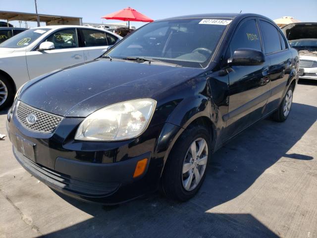 KNADE223396477423 - 2009 KIA RIO BASE BLACK photo 2