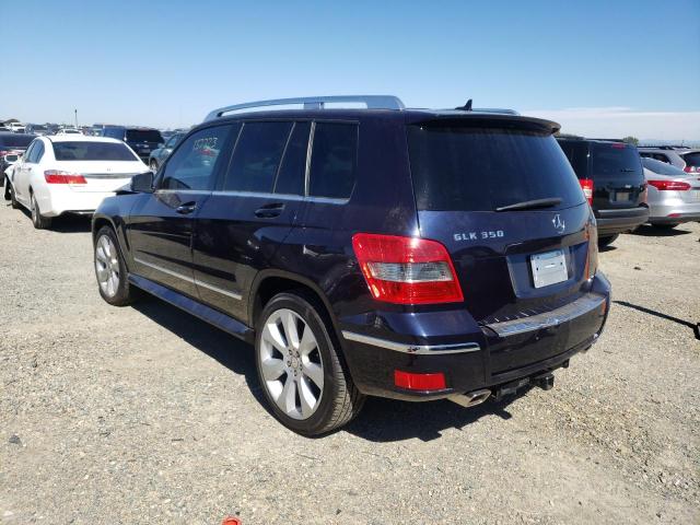 WDCGG8HB8AF436294 - 2010 MERCEDES-BENZ GLK 350 4M BLUE photo 3