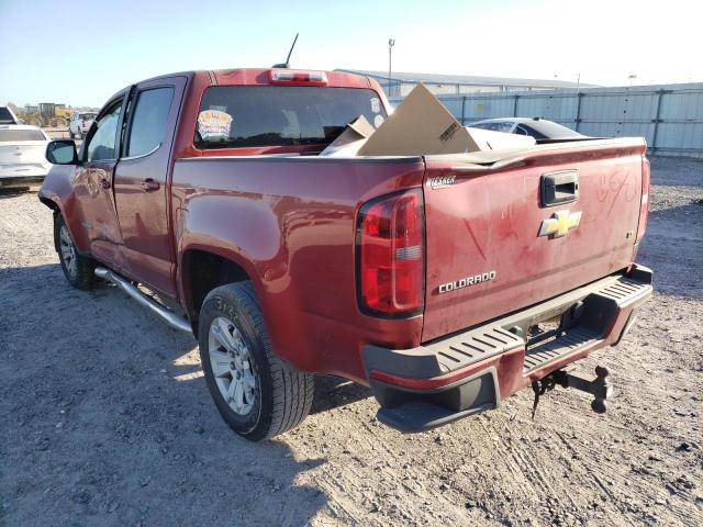 1GCGSCE34G1160688 - 2016 CHEVROLET COLORADO L RED photo 3