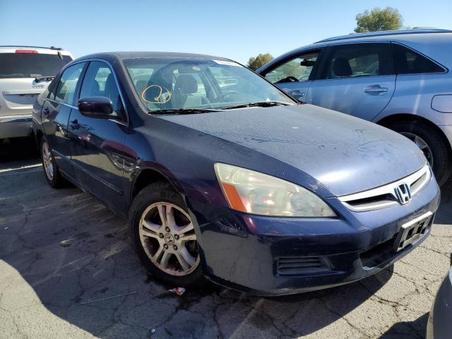 1HGCM56776A038946 - 2006 HONDA ACCORD BLUE photo 1