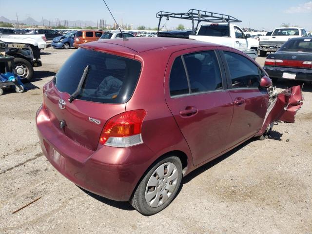 JTDKT903995251937 - 2009 TOYOTA YARIS RED photo 4