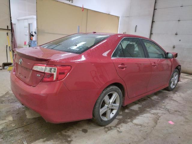 4T1BF1FK9CU586146 - 2012 TOYOTA CAMRY BASE RED photo 4