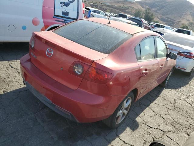 JM1BK12F551225879 - 2005 MAZDA 3 I RED photo 4