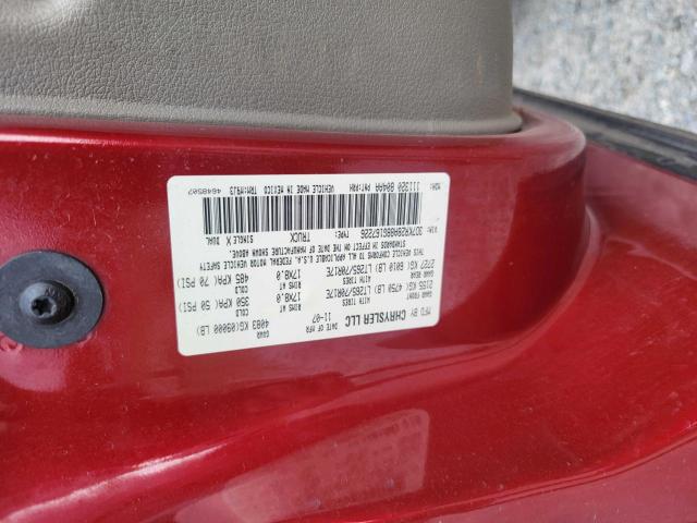 3D7KR28A88G167226 - 2008 DODGE RAM 2500 S Bordo foto 10