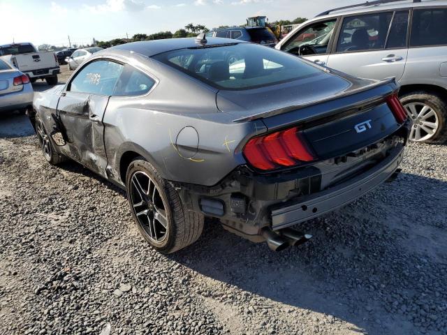 1FA6P8CF2M5124743 - 2021 FORD MUSTANG GT GRAY photo 3