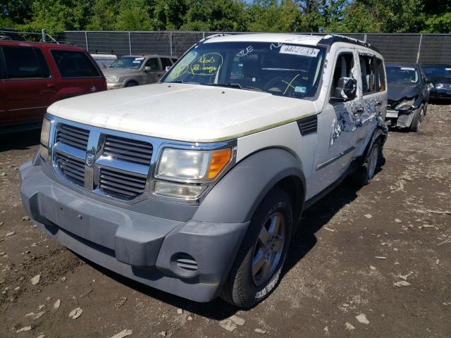 1D8GU28K47W597487 - 2007 DODGE NITRO SXT WHITE photo 2