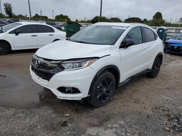 3CZRU6H19MM727534 - 2021 HONDA HR-V SPORT WHITE photo 2