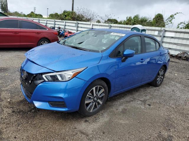 3N1CN8EV8ML891362 - 2021 NISSAN VERSA SV BLUE photo 2