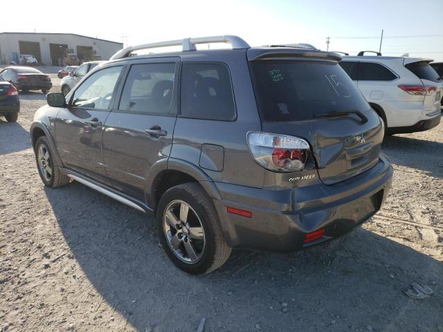 JA4LX41F06U023907 - 2006 MITSUBISHI OUTLANDER GRAY photo 3