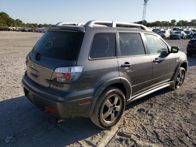 JA4LX41F06U023907 - 2006 MITSUBISHI OUTLANDER GRAY photo 4
