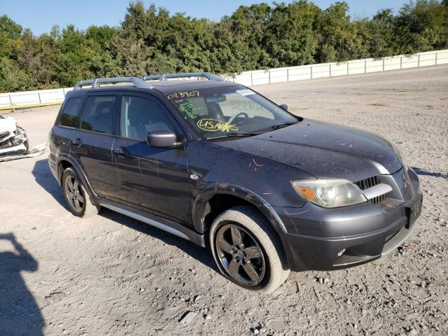 JA4LX41F06U023907 - 2006 MITSUBISHI OUTLANDER GRAY photo 9