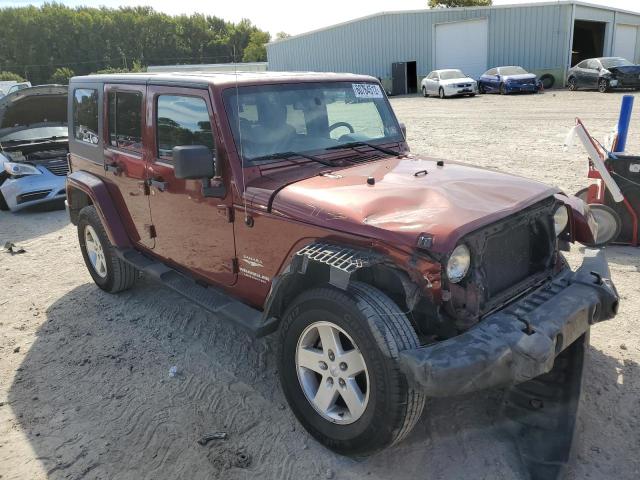 1J4GA59187L147884 - 2007 JEEP WRANGLER S MAROON photo 1