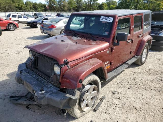 1J4GA59187L147884 - 2007 JEEP WRANGLER S MAROON photo 2