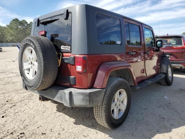 1J4GA59187L147884 - 2007 JEEP WRANGLER S MAROON photo 4