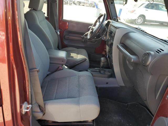1J4GA59187L147884 - 2007 JEEP WRANGLER S MAROON photo 5