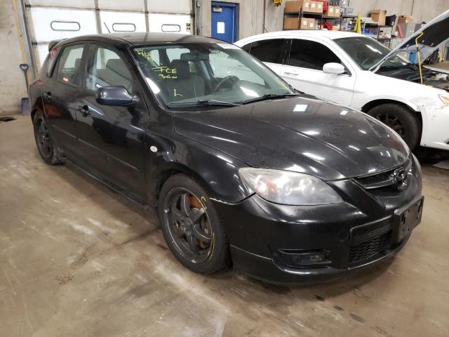 JM1BK34L381858528 - 2008 MAZDA SPEED 3 BLACK photo 1