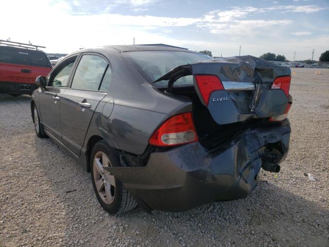 2HGFA16649H311319 - 2009 HONDA CIVIC LX-S Сұр фото 3