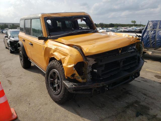 1FMEE5DH0MLB03102 - 2021 FORD BRONCO BAS YELLOW photo 1