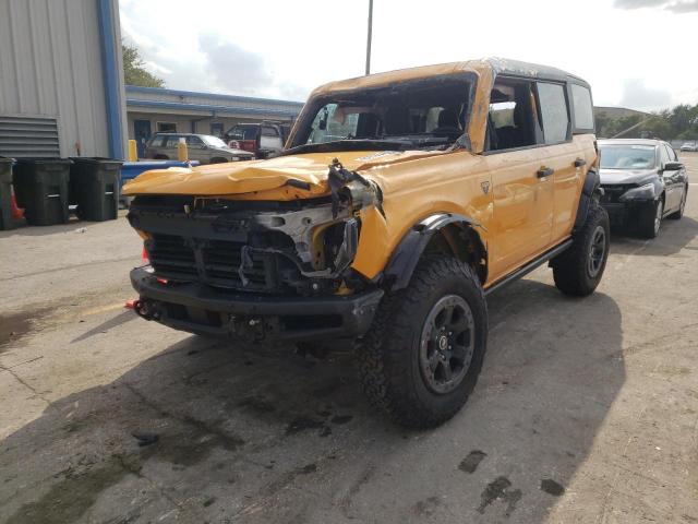 1FMEE5DH0MLB03102 - 2021 FORD BRONCO BAS YELLOW photo 2