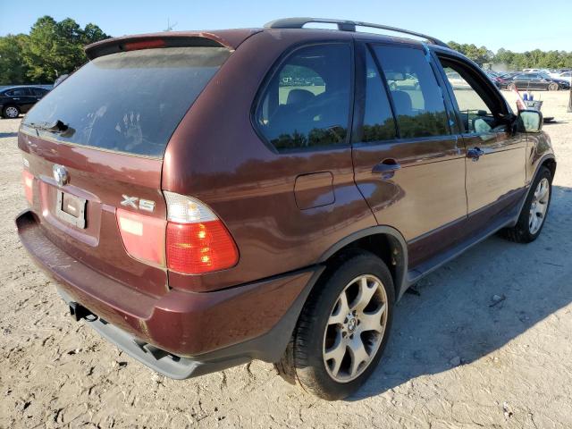 WBAFB33541LH15229 - 2001 BMW X5 4.4I MAROON photo 4