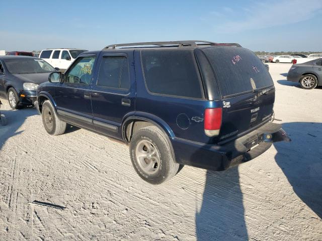 1GNCS13W2Y2164693 - 2000 CHEVROLET BLAZER BLUE photo 3