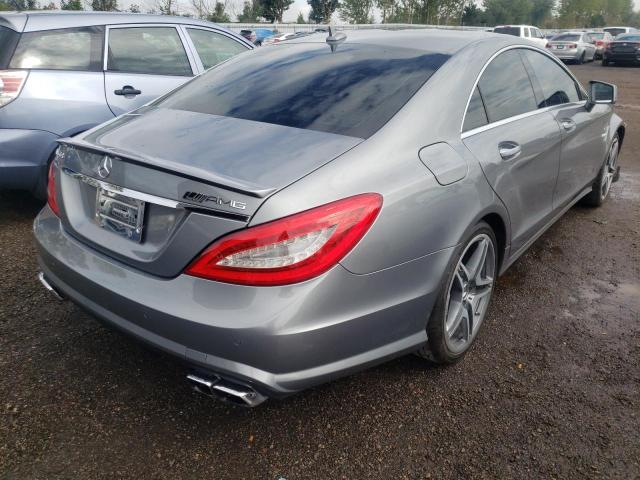 WDDLJ7EBXCA022623 - 2012 MERCEDES-BENZ CLS 63 AMG GRAY photo 4