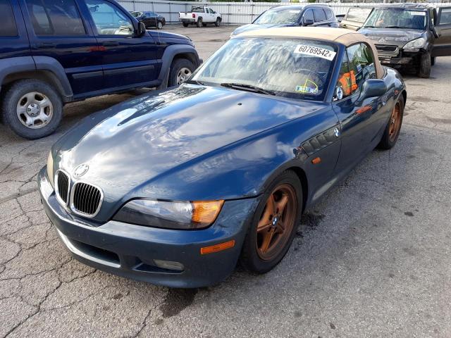 4USCH7321VLE01586 - 1997 BMW Z3 1.9 GREEN photo 2