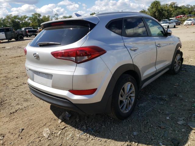 KM8J33A46JU759384 - 2018 HYUNDAI TUCSON SEL SILVER photo 4