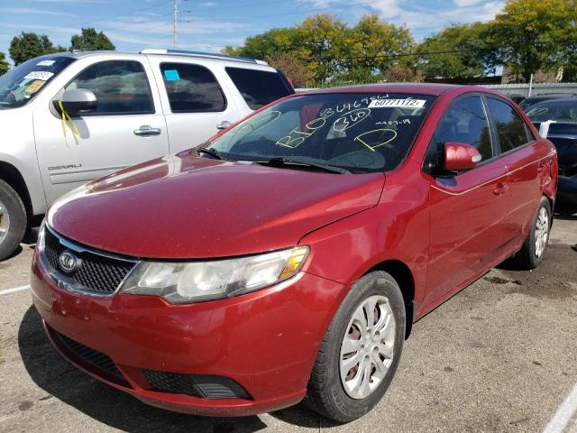 KNAFU4A28A5828062 - 2010 KIA FORTE EX RED photo 2