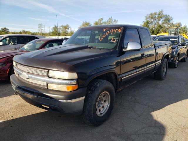 1GCEK19T5XE190541 - 1999 CHEVROLET SILVERADO BLACK photo 2