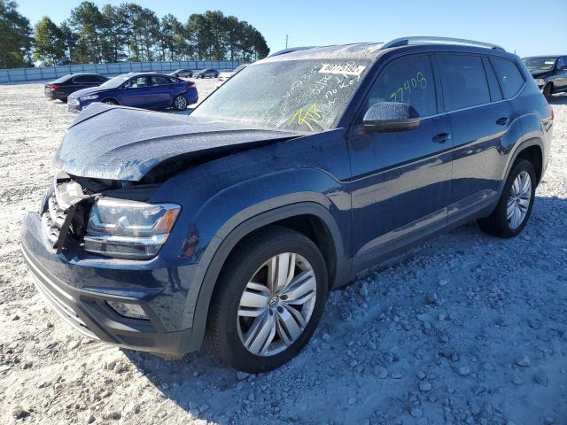 1V2UR2CA8KC512337 - 2019 VOLKSWAGEN ATLAS SE BLUE photo 2