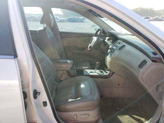 KMHFC46F56A067664 - 2006 HYUNDAI AZERA SE WHITE photo 5