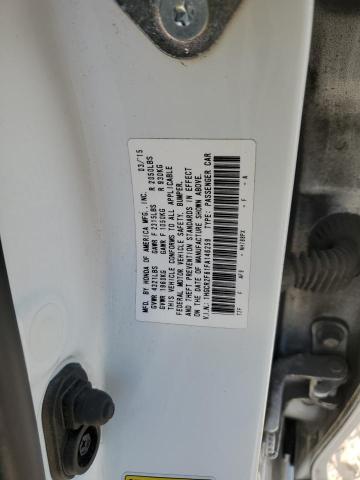 1HGCR2F81FA146259 - 2015 HONDA ACCORD EXL WHITE photo 10