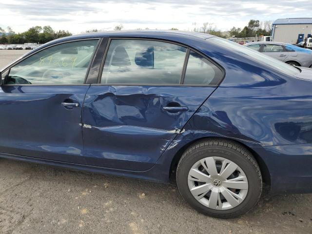 3VW2K7AJXCM354903 - 2012 VOLKSWAGEN JETTA BASE 蓝色 照片 9