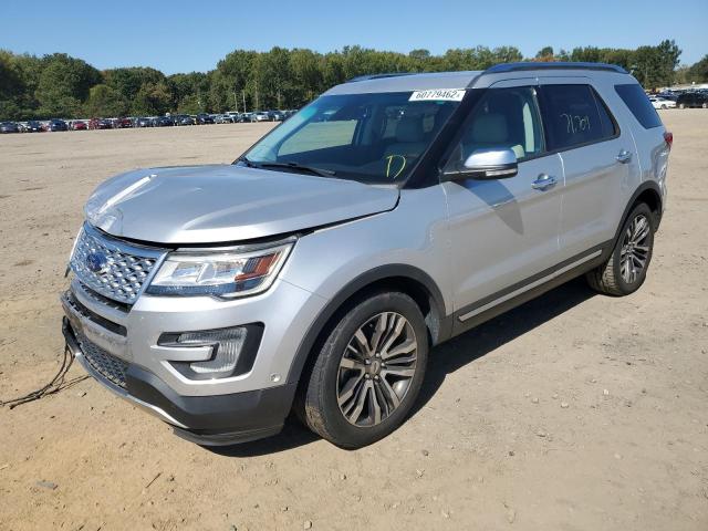 1FM5K8HT4GGC46186 - 2016 FORD EXPLORER P SILVER photo 2