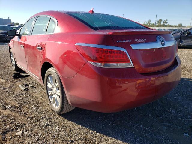 1G4GD5ERXCF270891 - 2012 BUICK LACROSSE P RED photo 3