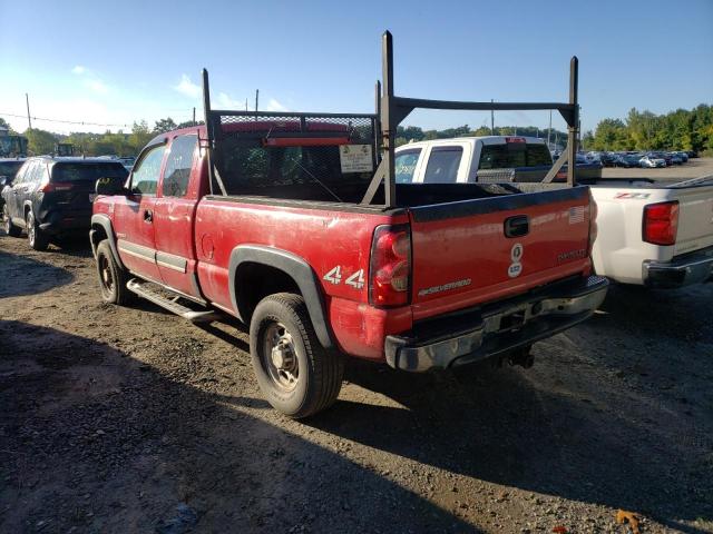 1GCHK29U25E207286 - 2005 CHEVROLET SILVERADO RED photo 3