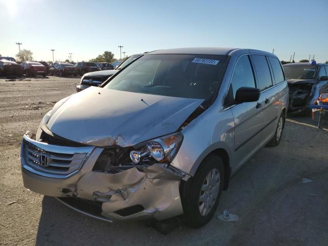 5FNRL382X8B054599 - 2008 HONDA ODYSSEY LX SILVER photo 2