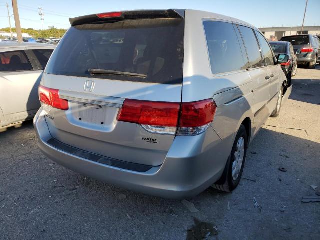 5FNRL382X8B054599 - 2008 HONDA ODYSSEY LX SILVER photo 4