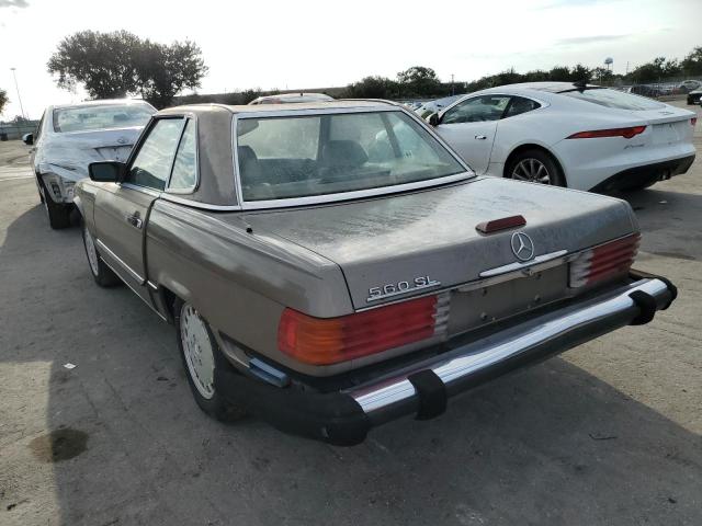 WDBBA48D3JA080814 - 1987 MERCEDES-BENZ 560 SL BROWN photo 3