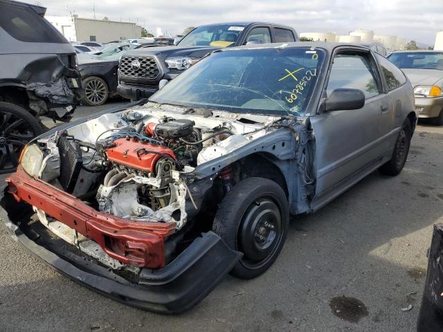 JHMED835XKS006121 - 1989 HONDA CIVIC CRX GRAY photo 2