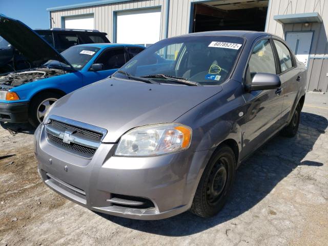 KL1TD56667B061160 - 2007 CHEVROLET AVEO BASE GRAY photo 2