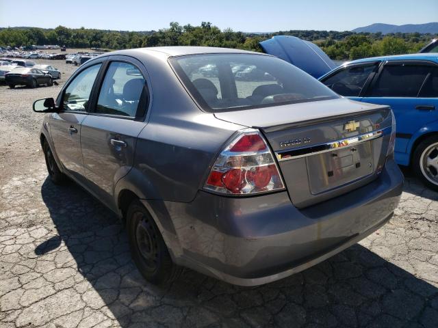 KL1TD56667B061160 - 2007 CHEVROLET AVEO BASE GRAY photo 3