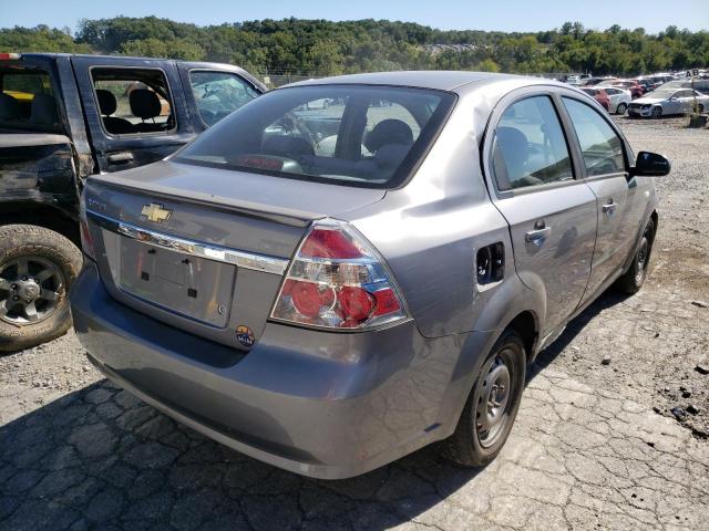 KL1TD56667B061160 - 2007 CHEVROLET AVEO BASE GRAY photo 4